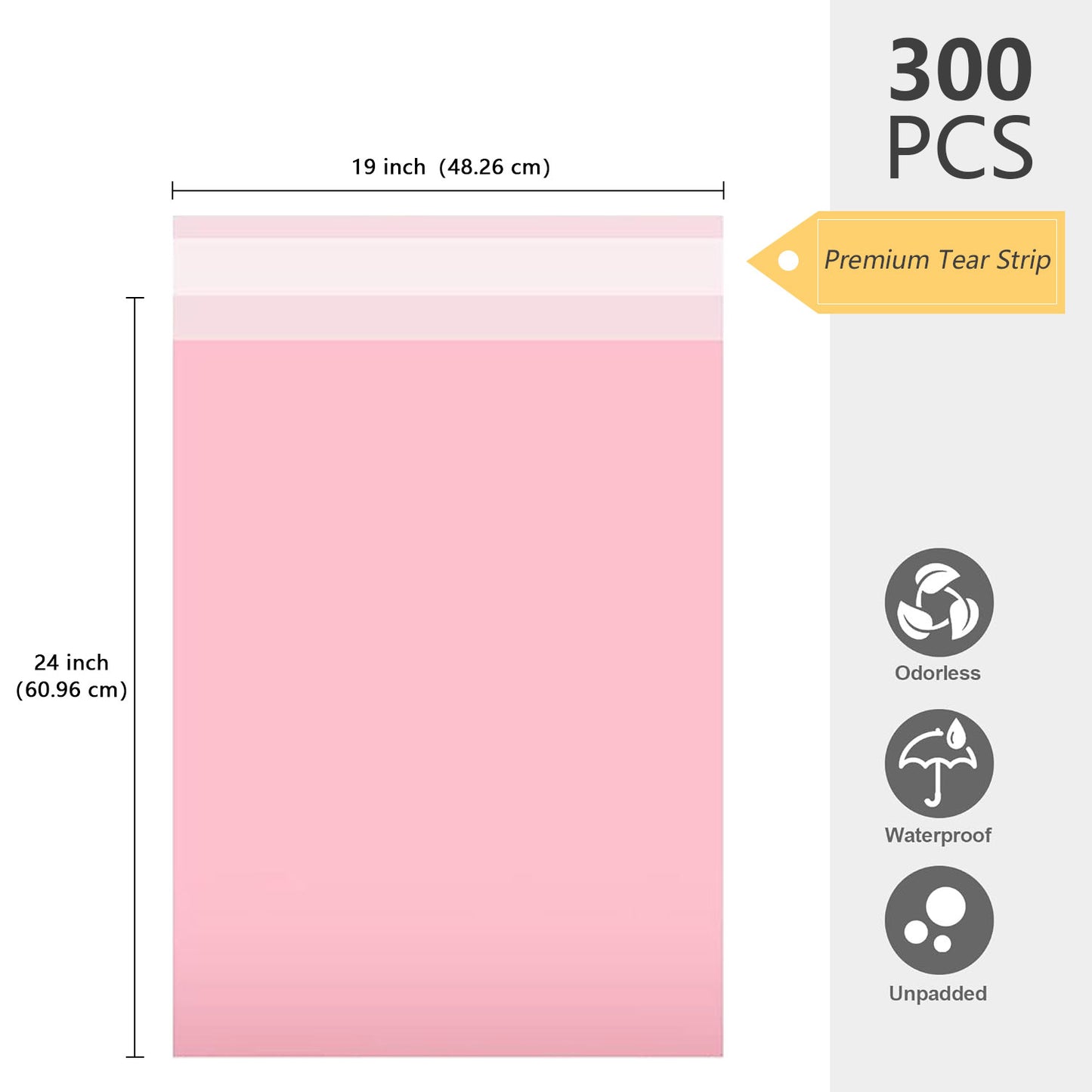 Tear-Proof Poly Mailer 1000 Pcs