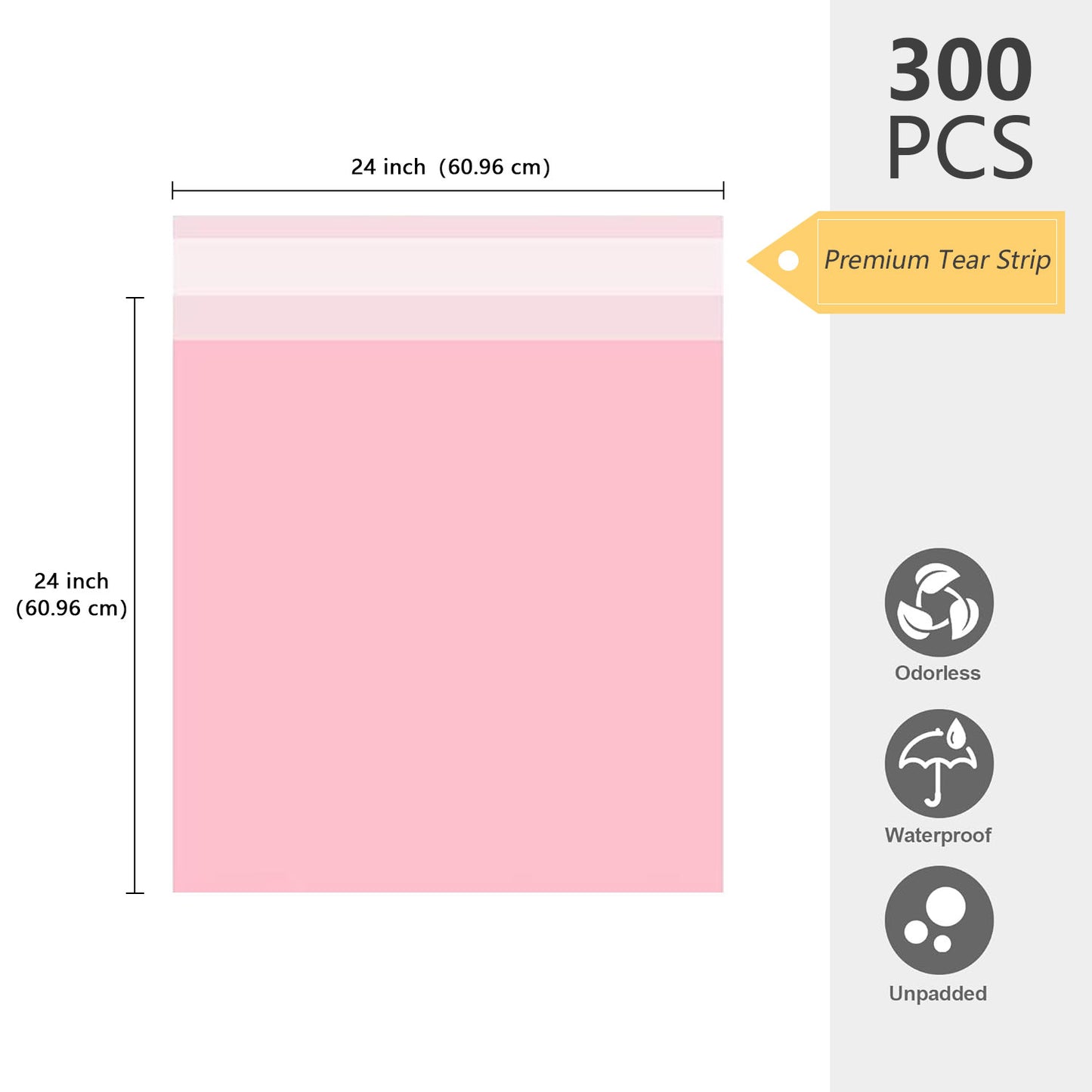 Tear-Proof Poly Mailer 1000 Pcs