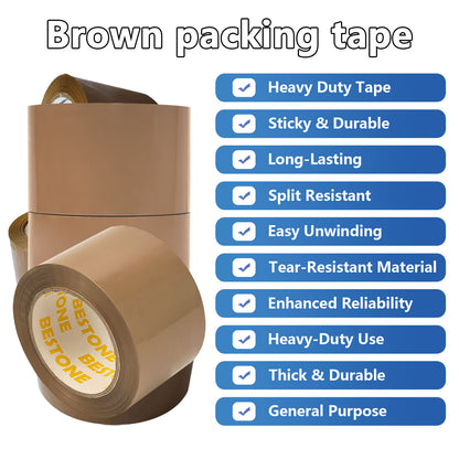 3" Packing Tape Lite Brown