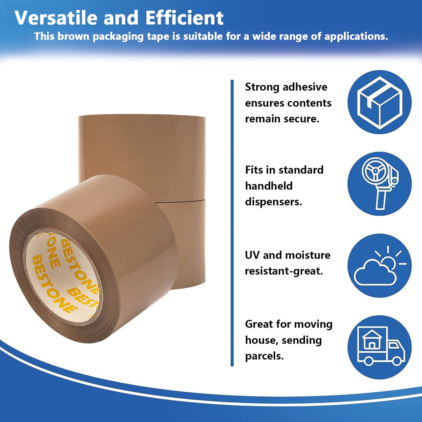 3" Brown Tape - 1 Roll - 110 Yards