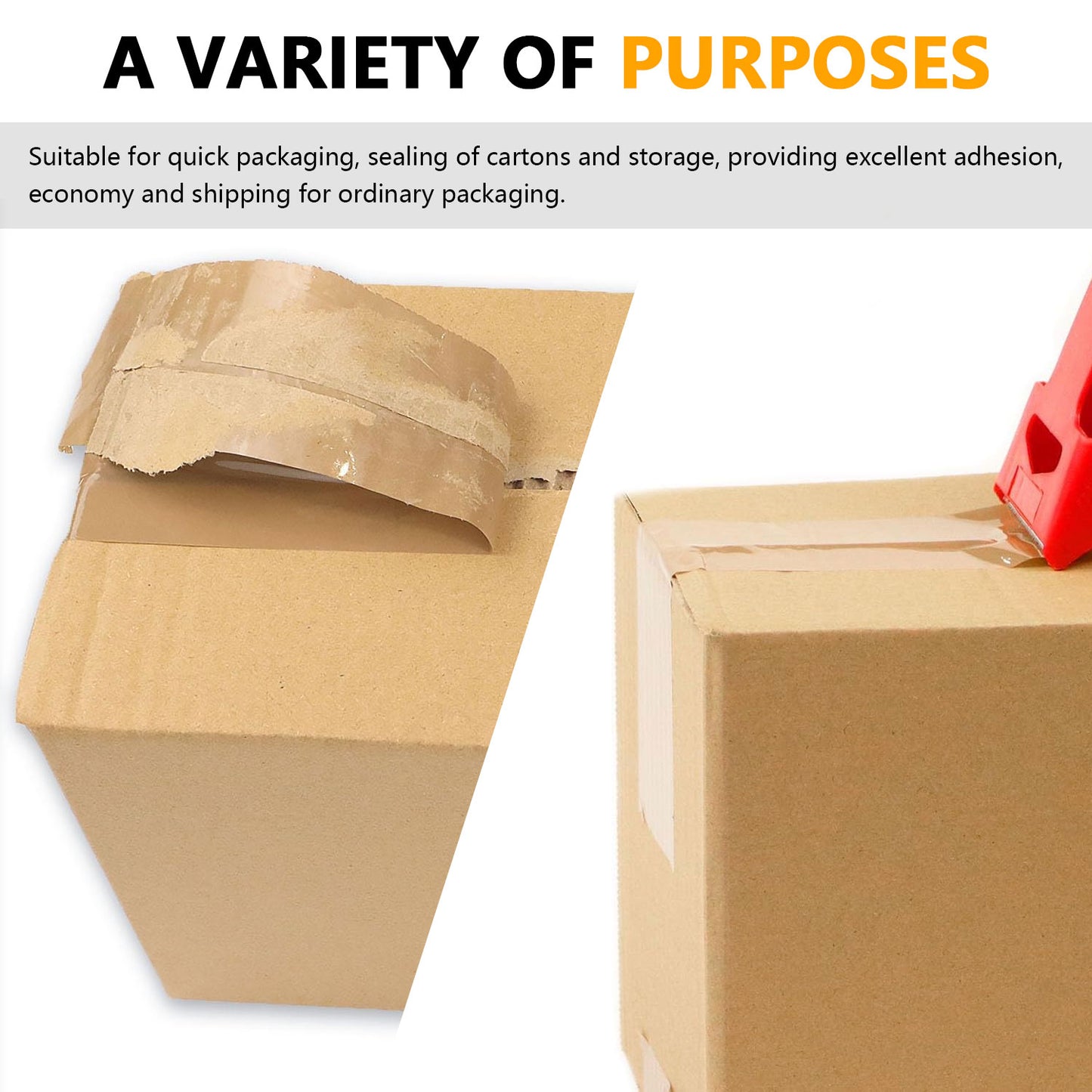 3 Brown Tape-6pcs-110 yards