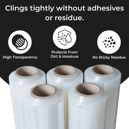 80GA x 18" x 1500' Heavy Duty Hand Stretch Film