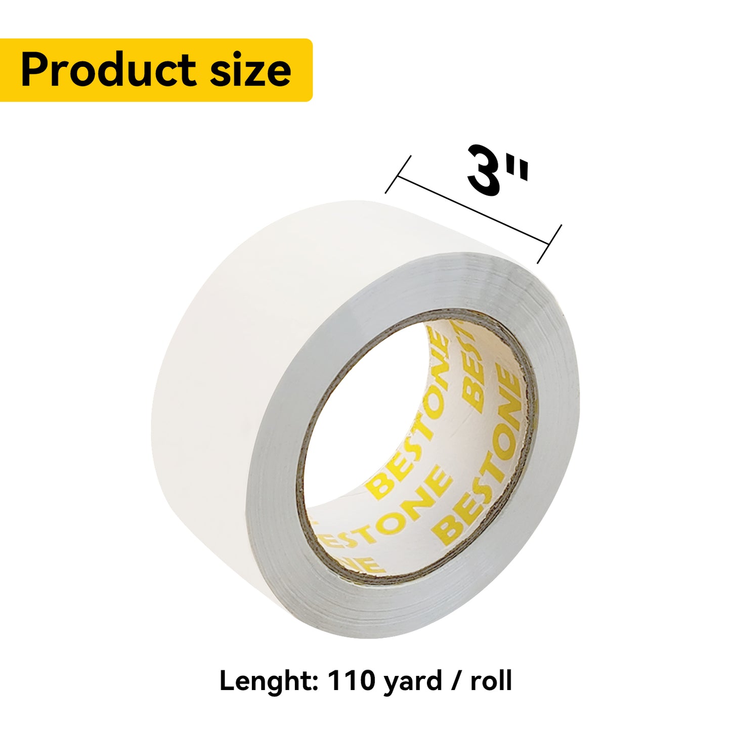3" Clear Tape - 1 Roll - 60 Yards